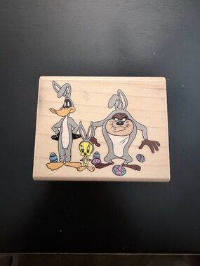 Looney toons Easter themed rubber stamp